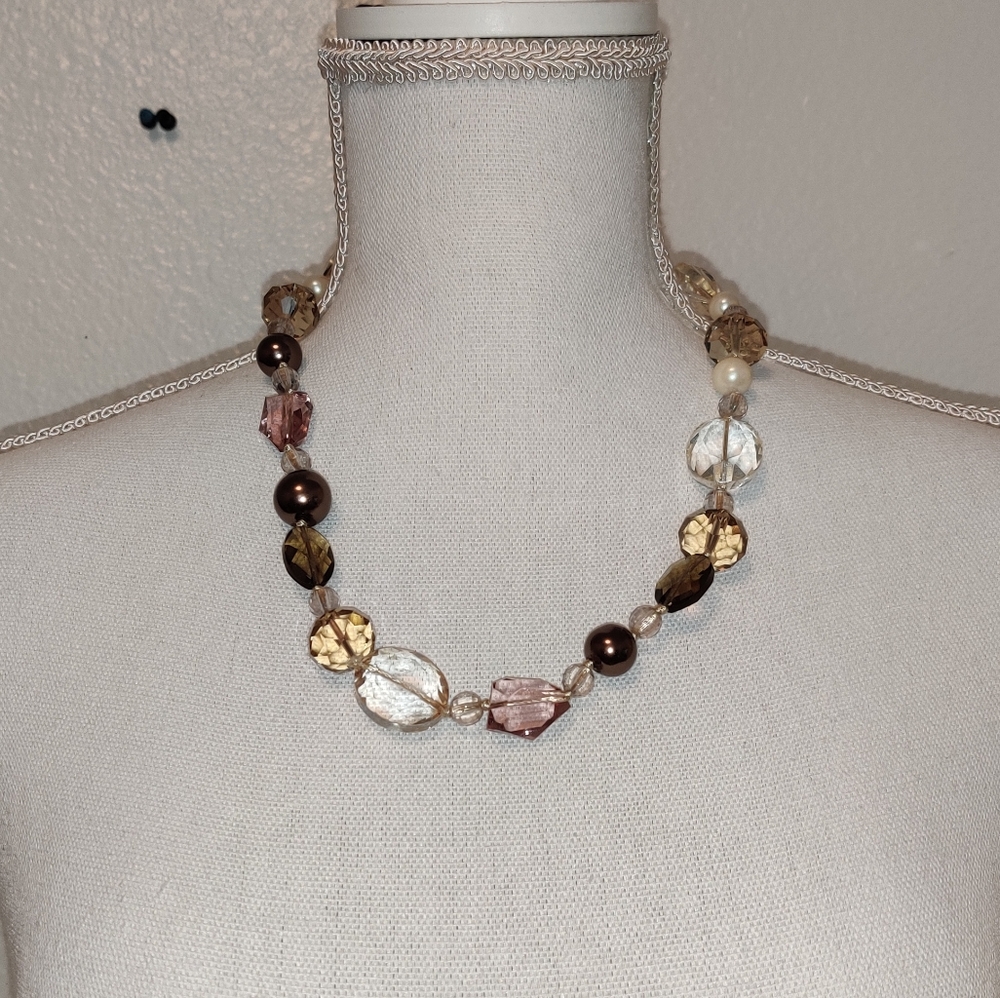 Brown Bow necklace